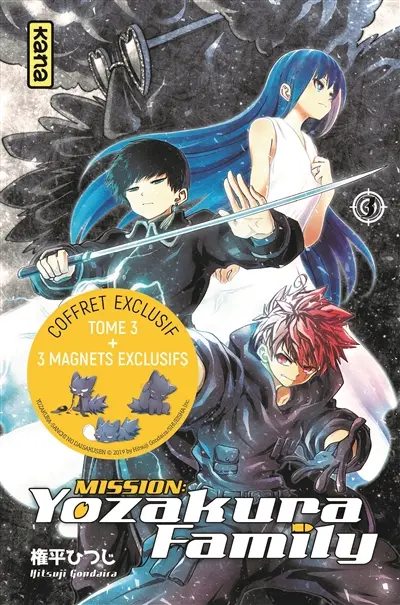 Coffret Mission Yozakura family : tome 3 + 3 magnets exclusifs