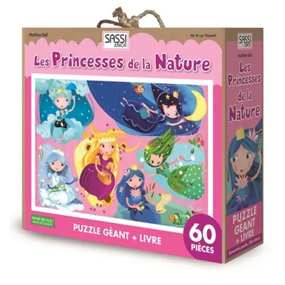 Les princesses de la nature : puzzle géant + livre