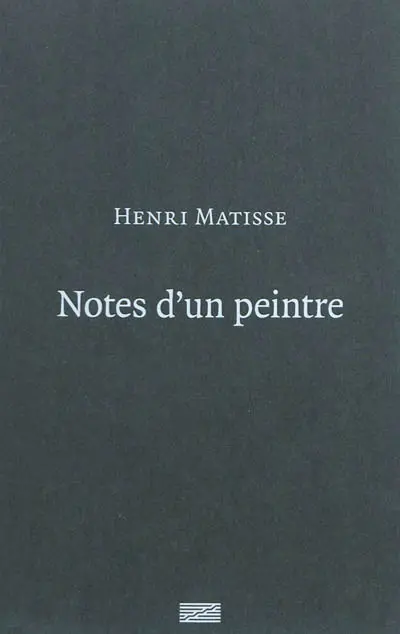 Notes d'un peintre