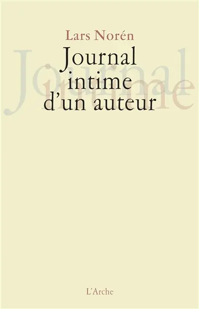 Journal intime d'un auteur