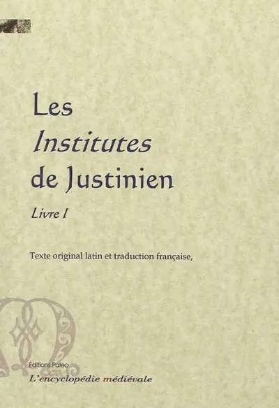 Institutes. Vol. 1