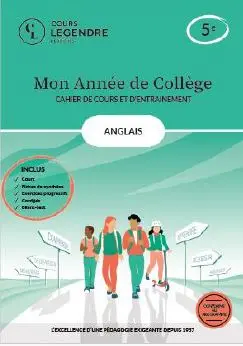 Mon année de collège : anglais 5e : cahier de cours et d'entraînement