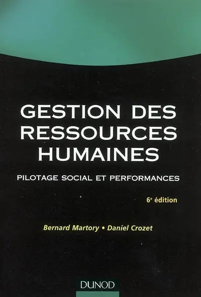 Gestion des ressources humaines : pilotage social et performances