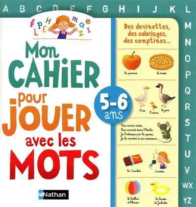 Mon cahier pour jouer avec les mots, 5-6 ans