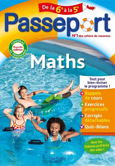 Passeport maths, de la 6e à la 5e : conforme au programme