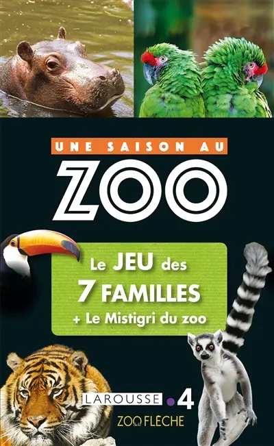 Le jeu des 7 familles + le mistigri du zoo : une saison au zoo