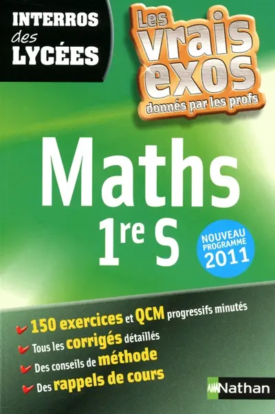 Maths 1re S : nouveau programme 2011