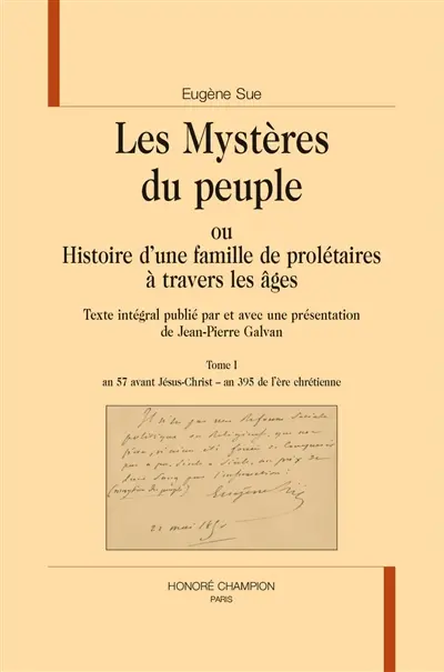 Les mystères du peuple ou Histoire d'une famille de prolétaires à travers les âges