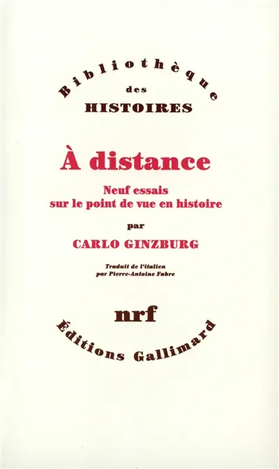 A distance : neuf essais sur le point de vue en histoire