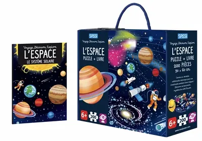 Voyage, découvre, explore. L'espace : puzzle + livre