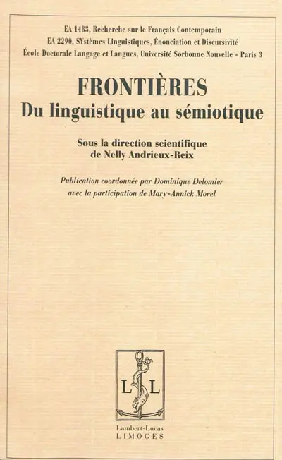 Frontières : du linguistique au sémiotique