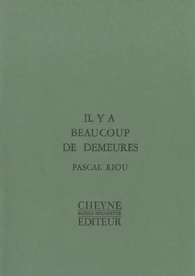 Il y a beaucoup de demeures