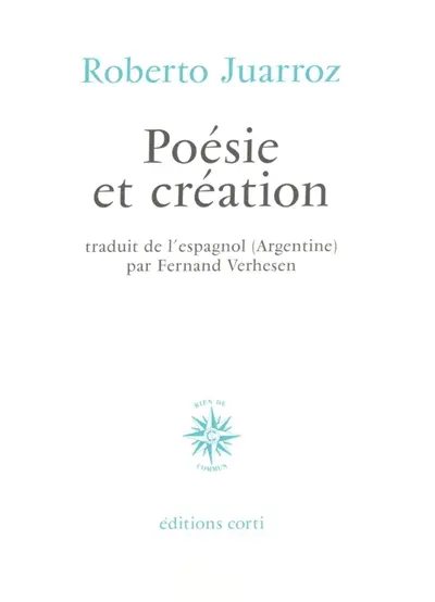 Poésie et création : dialogues avec Guillermo Boido