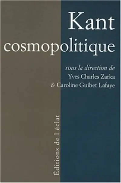 Kant cosmopolitique