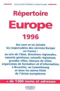 Répertoire Europe : qui sont et où joindre les responsables des services Europe
