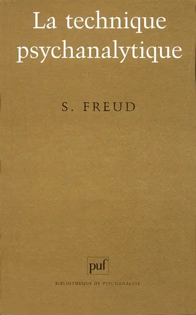 La technique psychanalytique