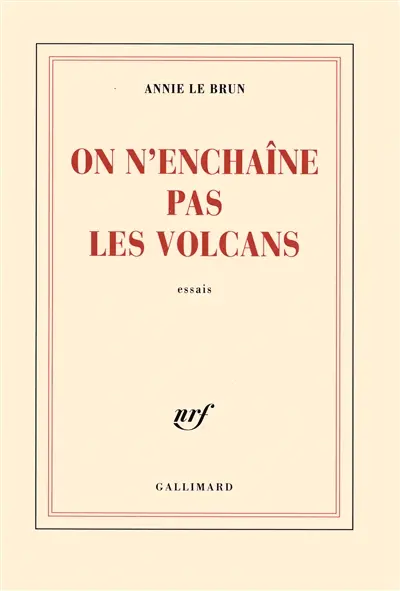 On n'enchaîne pas les volcans : essais