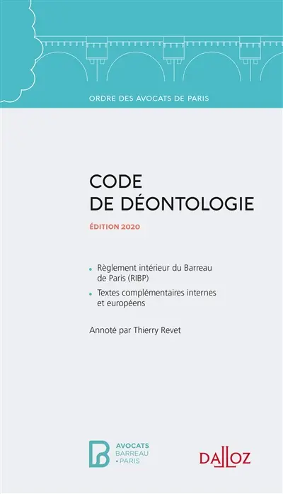 Code de déontologie : édition 2020
