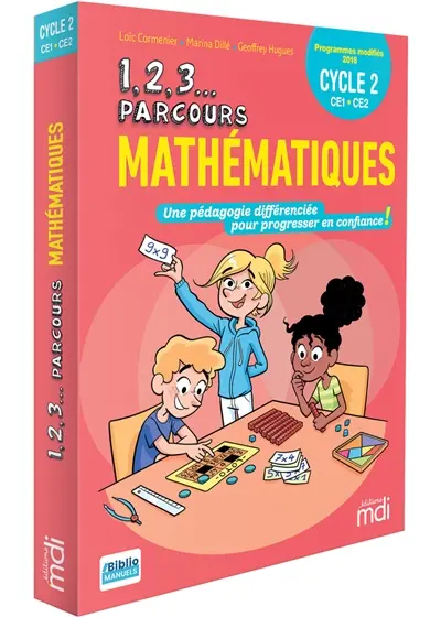 1, 2, 3... parcours, mathématiques, cycle 2 CE1, CE2 : fichier + CD-ROM