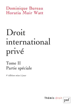 Droit international privé. Vol. 2. Partie spéciale