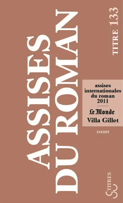 Les assises internationales du roman 2011