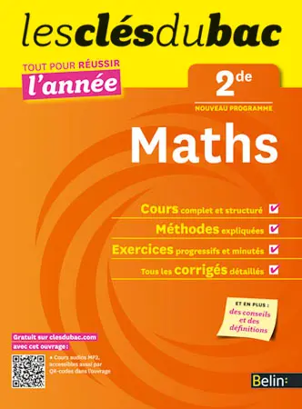 Maths 2de : nouveau programme