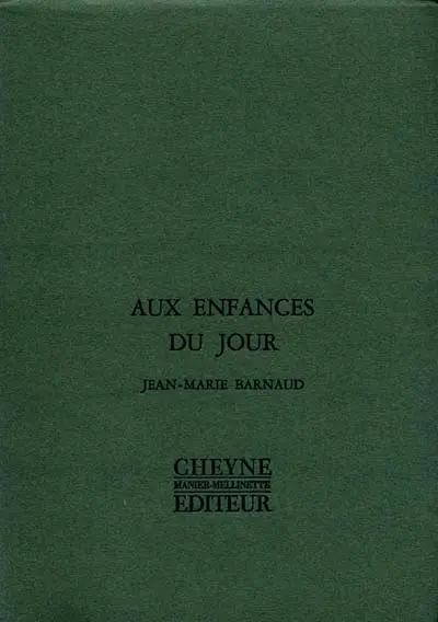 Aux enfances du jour
