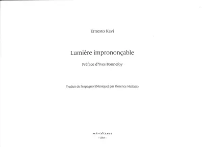 Lumière imprononçable