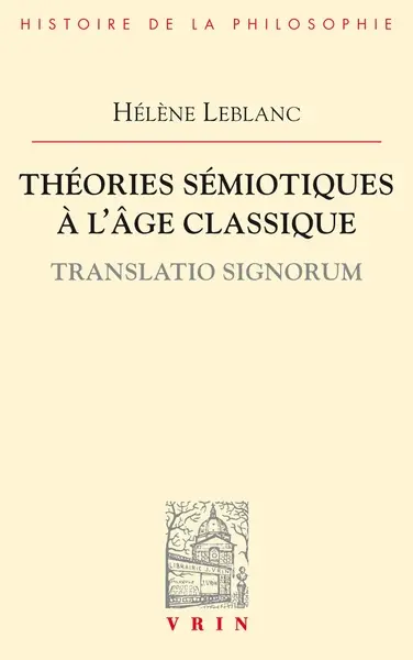 Théories sémiotiques à l'âge classique : translatio signorum