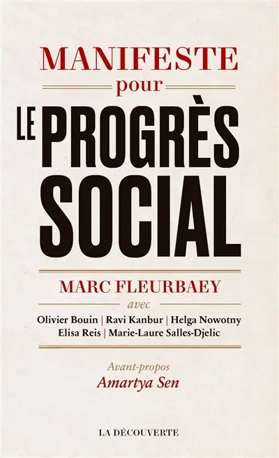 Manifeste pour le progrès social : une meilleure société est possible