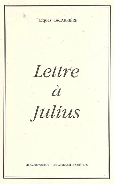 Lettre à Julius