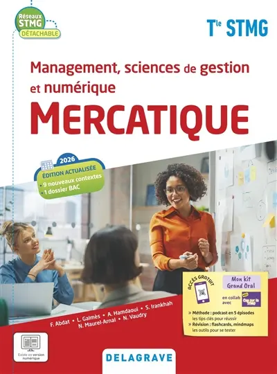 Mercatique terminale STMG : management, sciences de gestion et numérique : pochette élève 2026