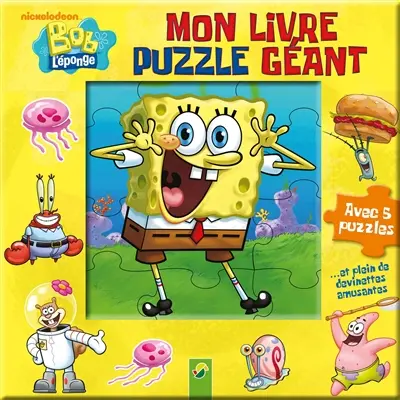 Mon livre puzzle géant : Bob l'éponge