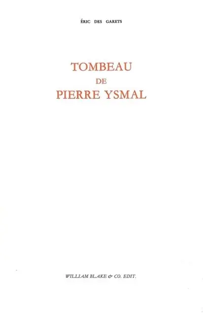 Tombeau de Pierre Ysmal
