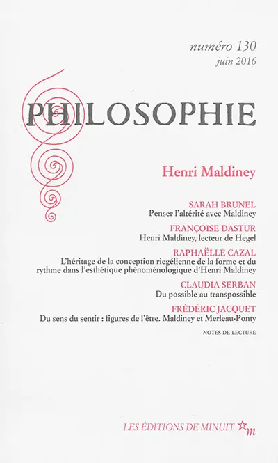 Philosophie, n° 130. Henri Maldiney