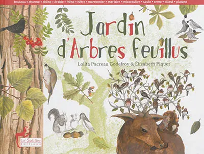 Jardin d'arbres feuillus