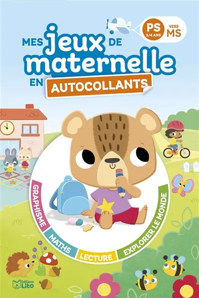 Mes jeux de maternelle en autocollants : PS vers MS, 3-4 ans
