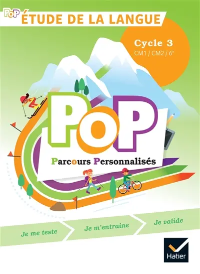 Pop parcours personnalisés, étude de la langue : cycle 3, CM1, CM2, 6e