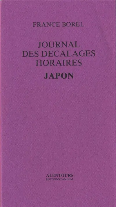 Journal des décalages horaires : Japon