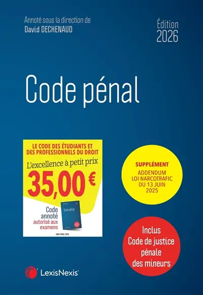 Code pénal 2026