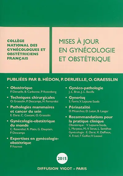 Mises à jour en gynécologie et obstétrique