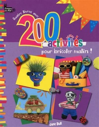 Quatre livres avec 200 activités pour bricoler malin !