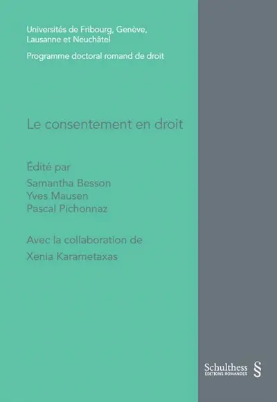 Le consentement en droit