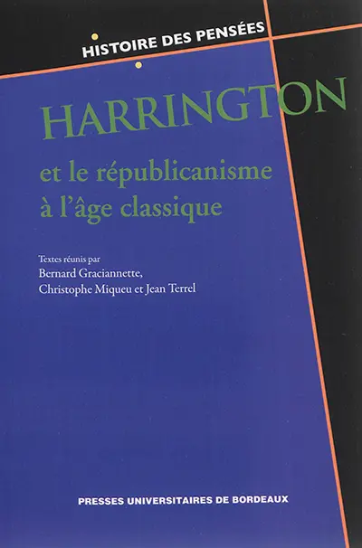 Harrington et le républicanisme à l'âge classique