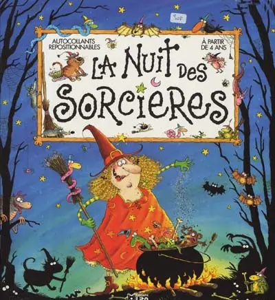La nuit des sorcières : autocollants repositionnables, à partir de 4 ans