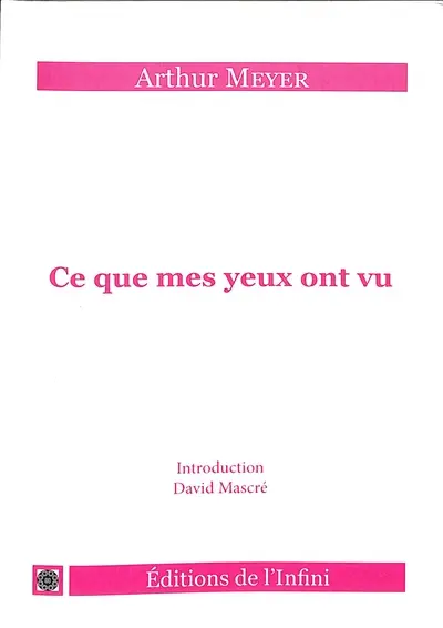 Ce que mes yeux ont vu
