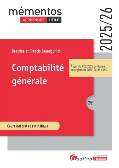 Comptabilité générale : cours intégral et synthétique : 2025-2026