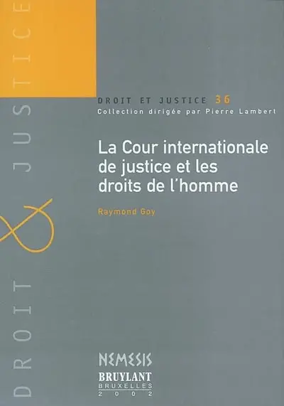 La Cour internationale de justice et les droits de l'homme