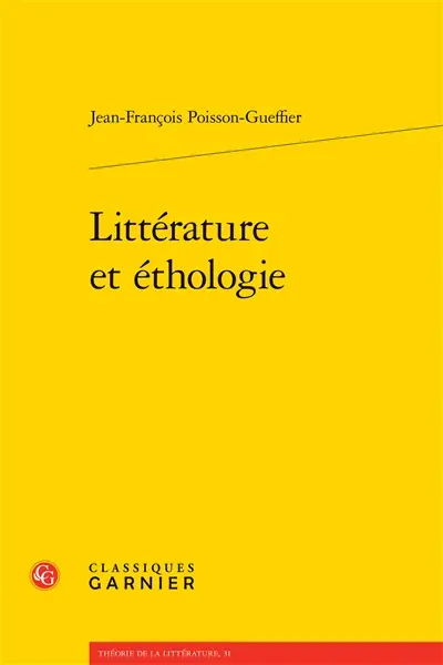 Littérature et éthologie