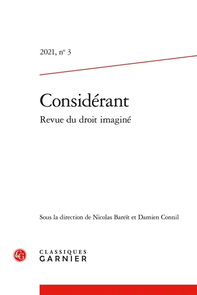 Considérant : revue du droit imaginé, n° 3